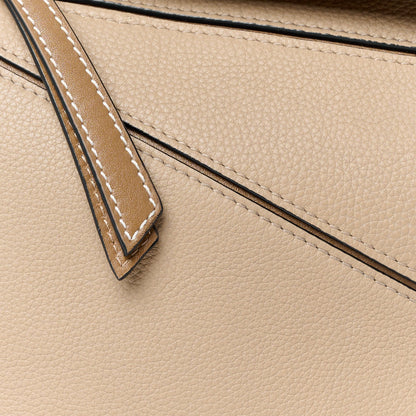 Loewe Grained Calfskin Small Puzzle Bag Sand Mink 6 of 8