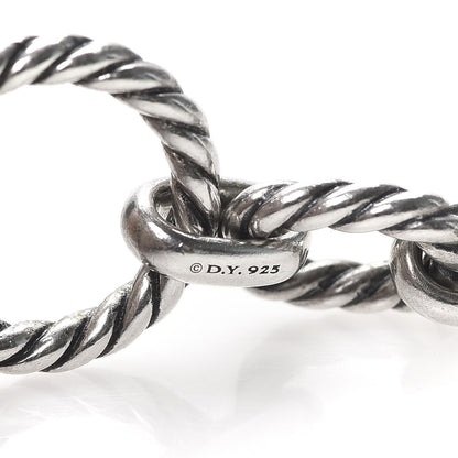 David Yurman Sterling Silver Blue Sapphire 9.5mm Cushion Link Bracelet 6 of 6