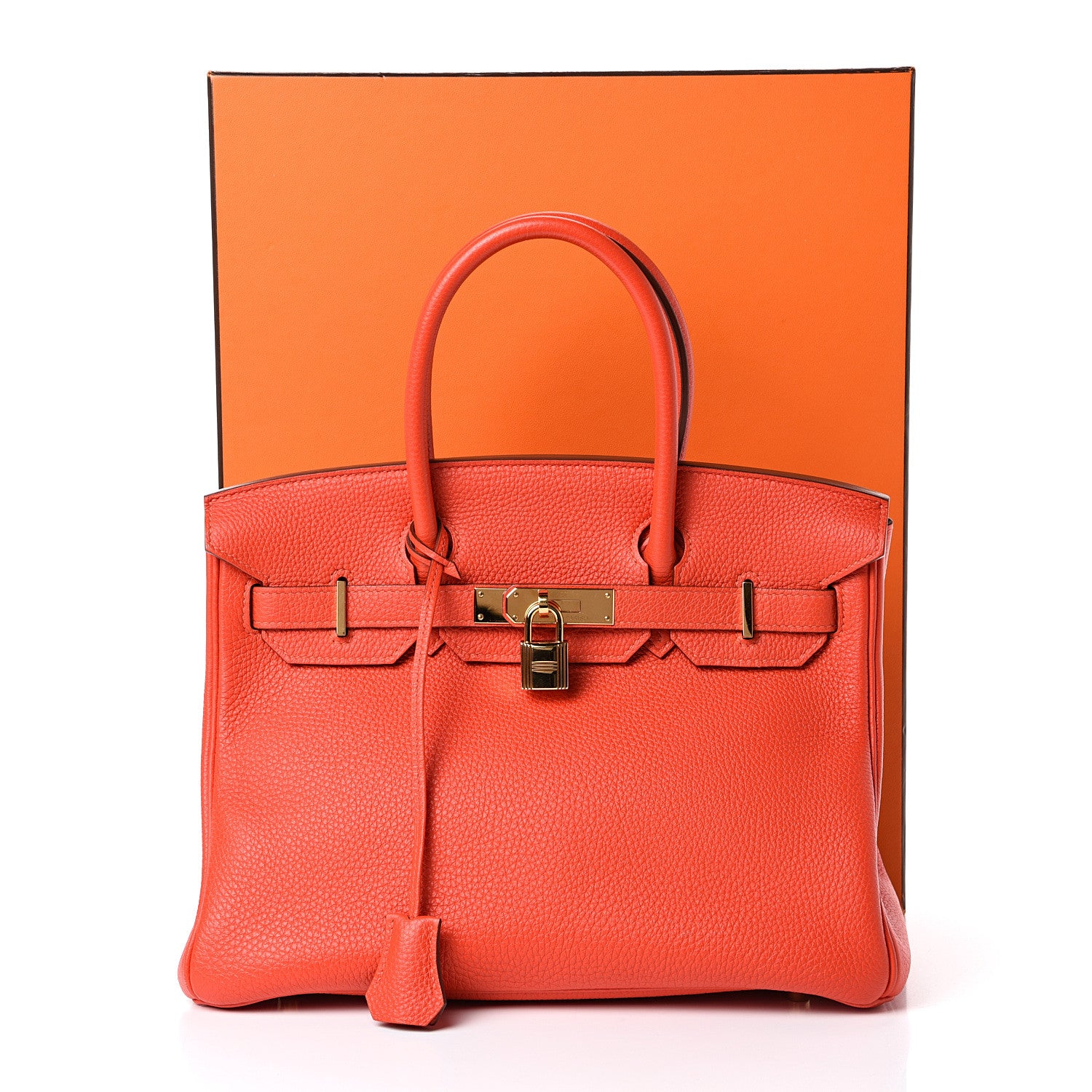 Hermes Togo Birkin 30 Capucine 15 of 15