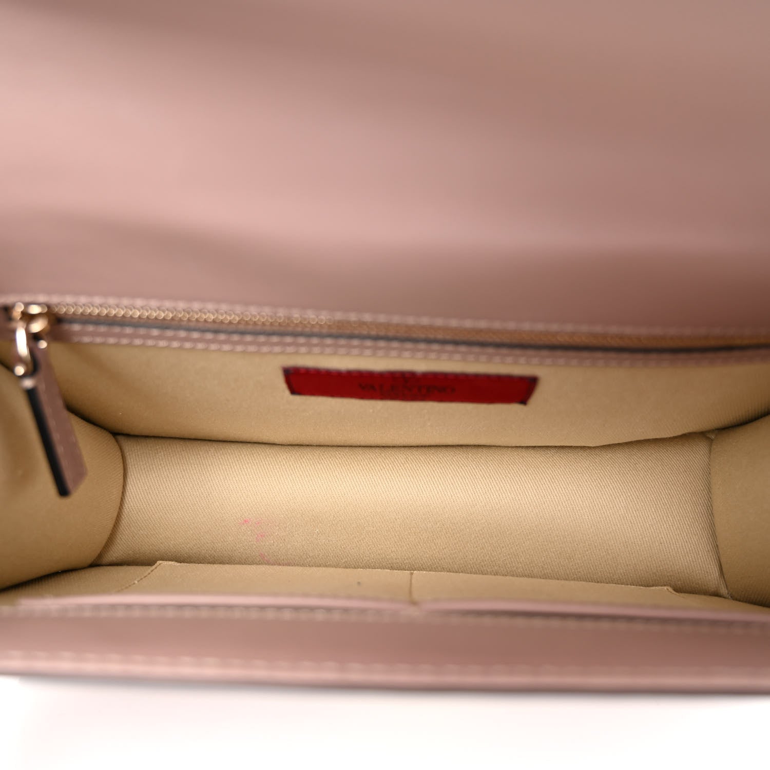 Valentino Garavani Vitello Medium Glam Lock Rockstud Flap Poudre 5 of 10