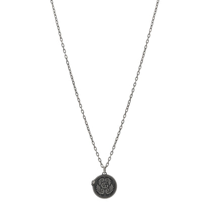 Gucci Sterling Silver GG Marmont Pendant Necklace 1 of 4