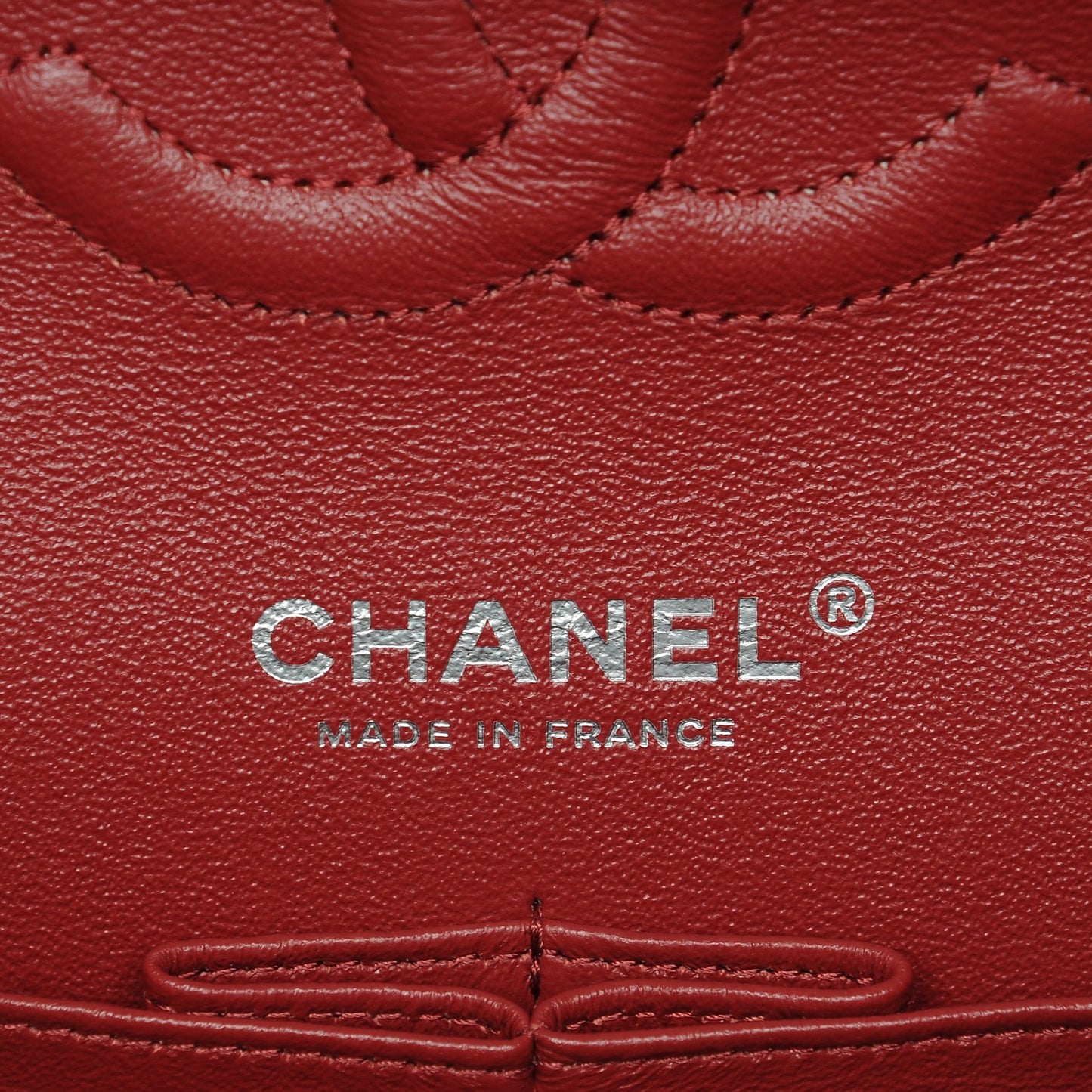 Caviar Quilted Medium Double Flap Red
