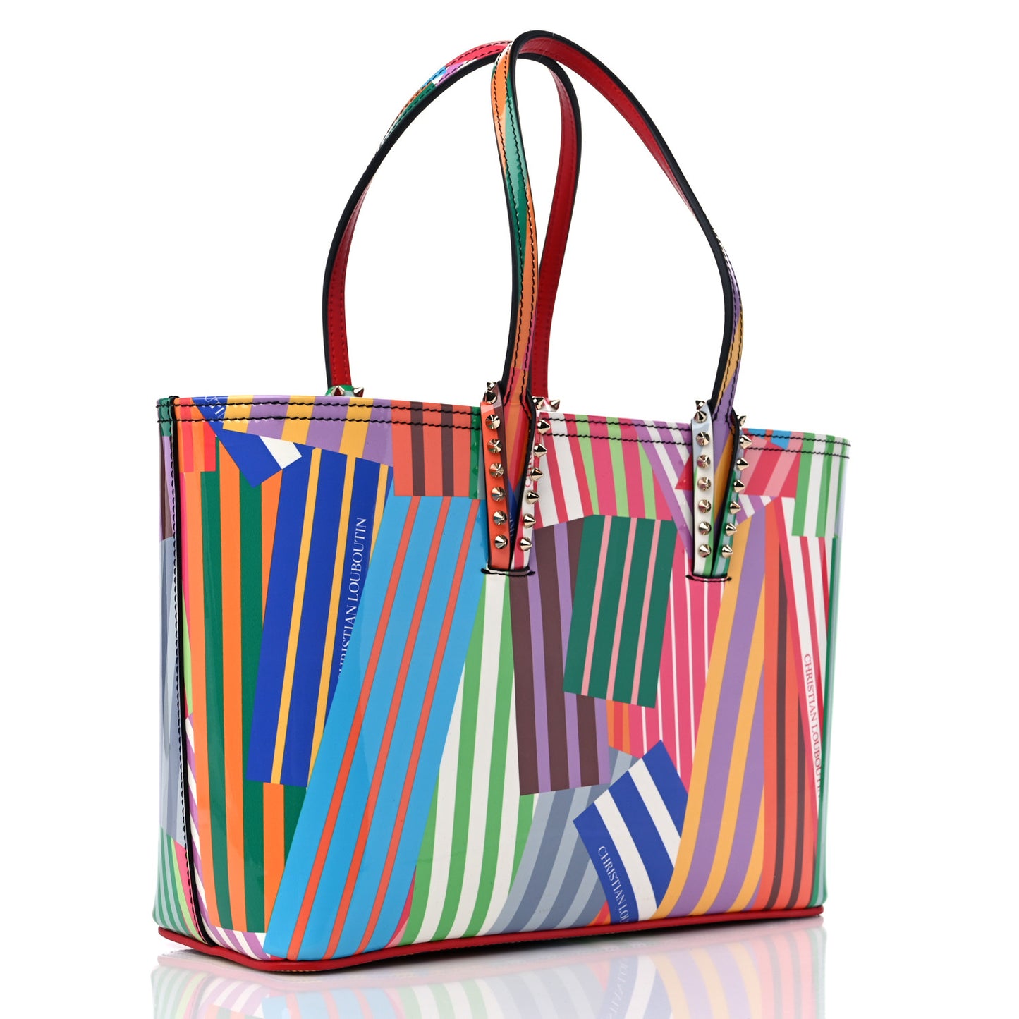 Patent Calfskin Small Cabata Tote Multicolor