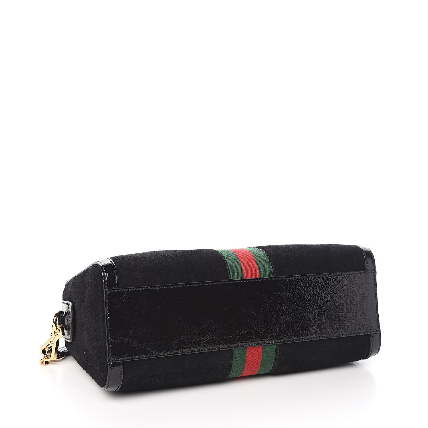 Gucci Suede Patent GG Web Medium Ophidia Boston Black 4 of 10