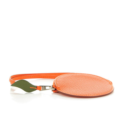 Hermes Chevre Mysore Tutti Frutti Orange Coin Purse Charm Feu Canopee 4 of 8