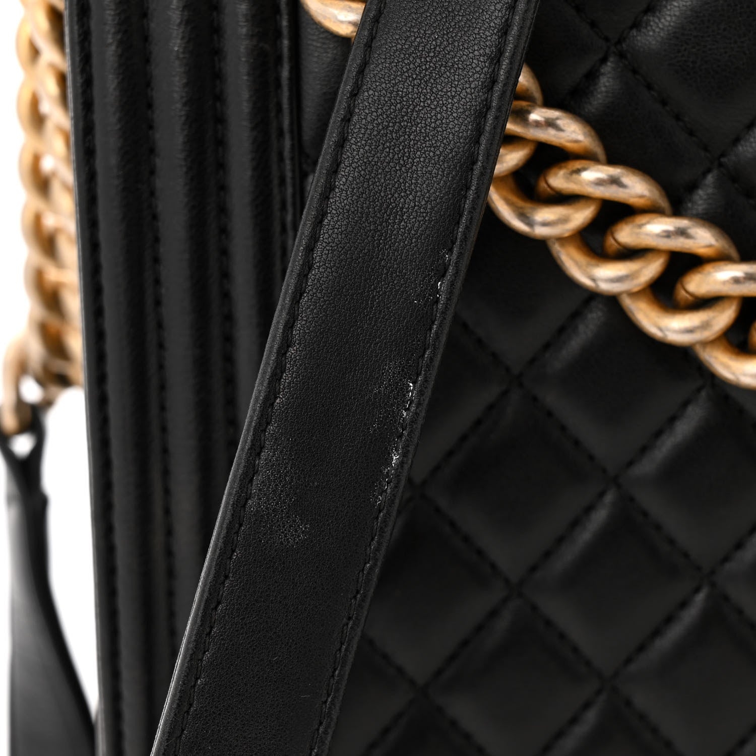 Chanel Lambskin Quilted Large Boy Flap Black 14 of 14