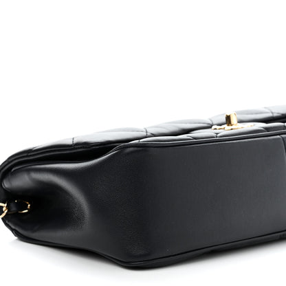 Chanel Lambskin Quilted Easy Carry Flap Navy 9 of 11