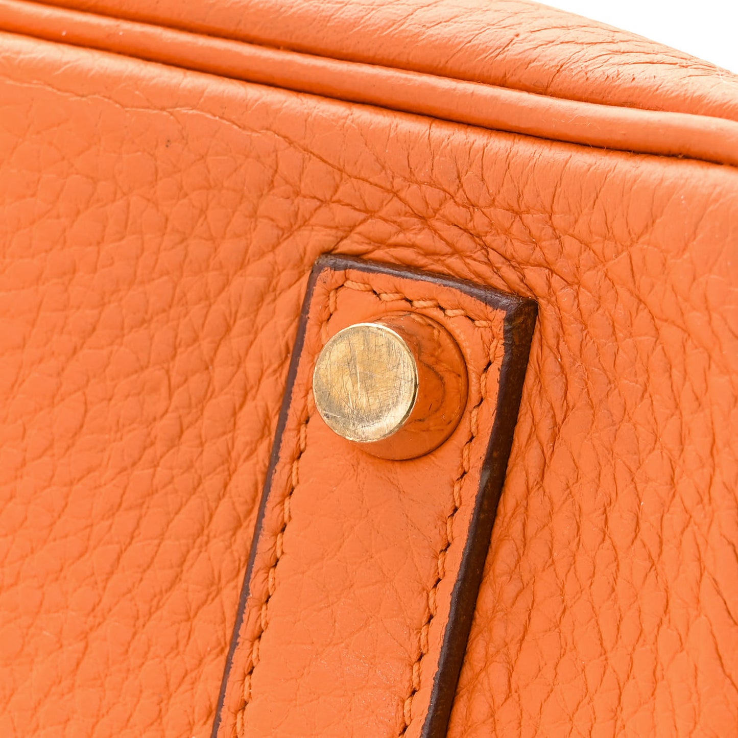 Taurillon Clemence Birkin 35 Orange