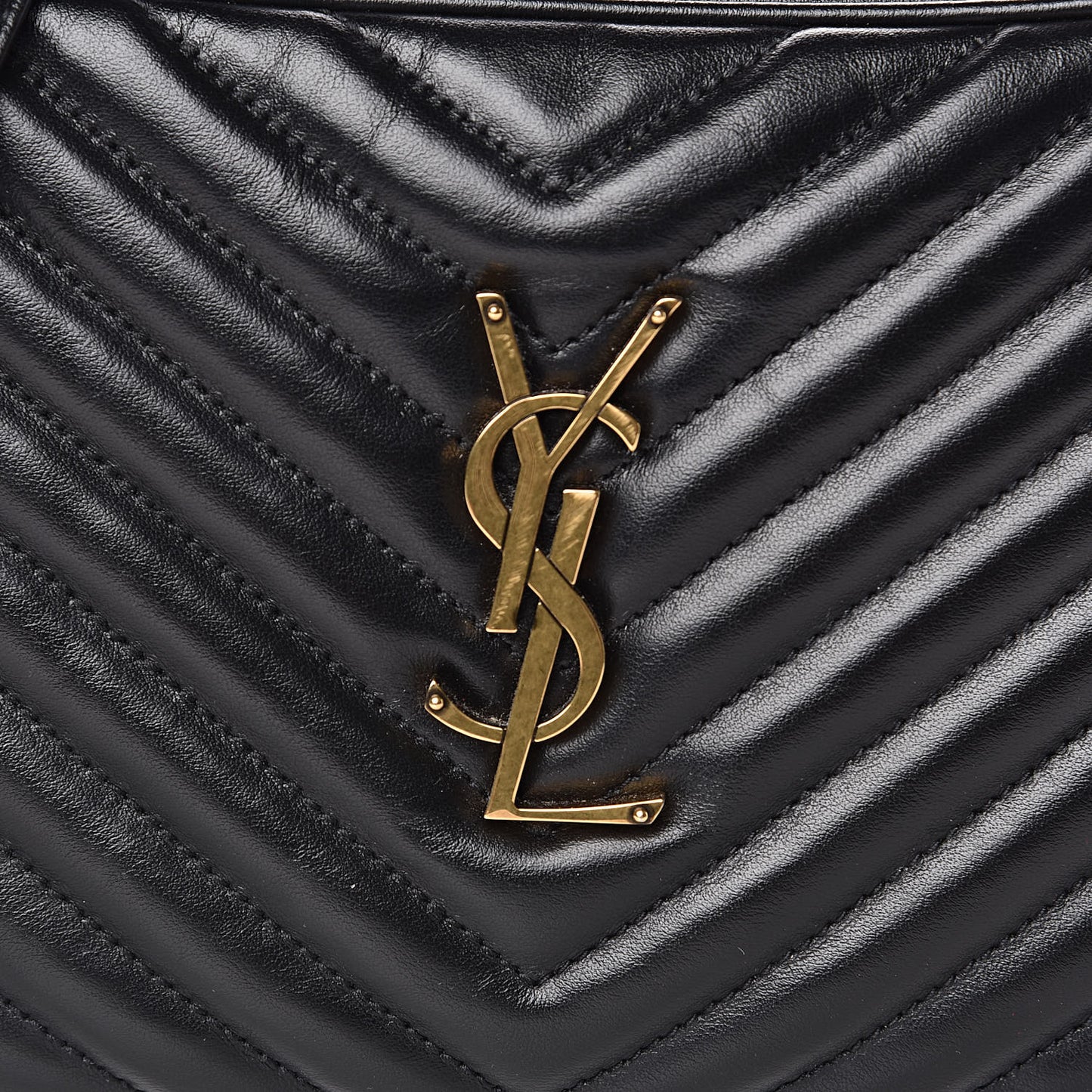 Calfskin Matelasse Monogram Lou Camera Bag Black