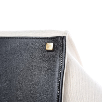 Celine Washed Canvas Medium Phantom Luggage White 11 of 14