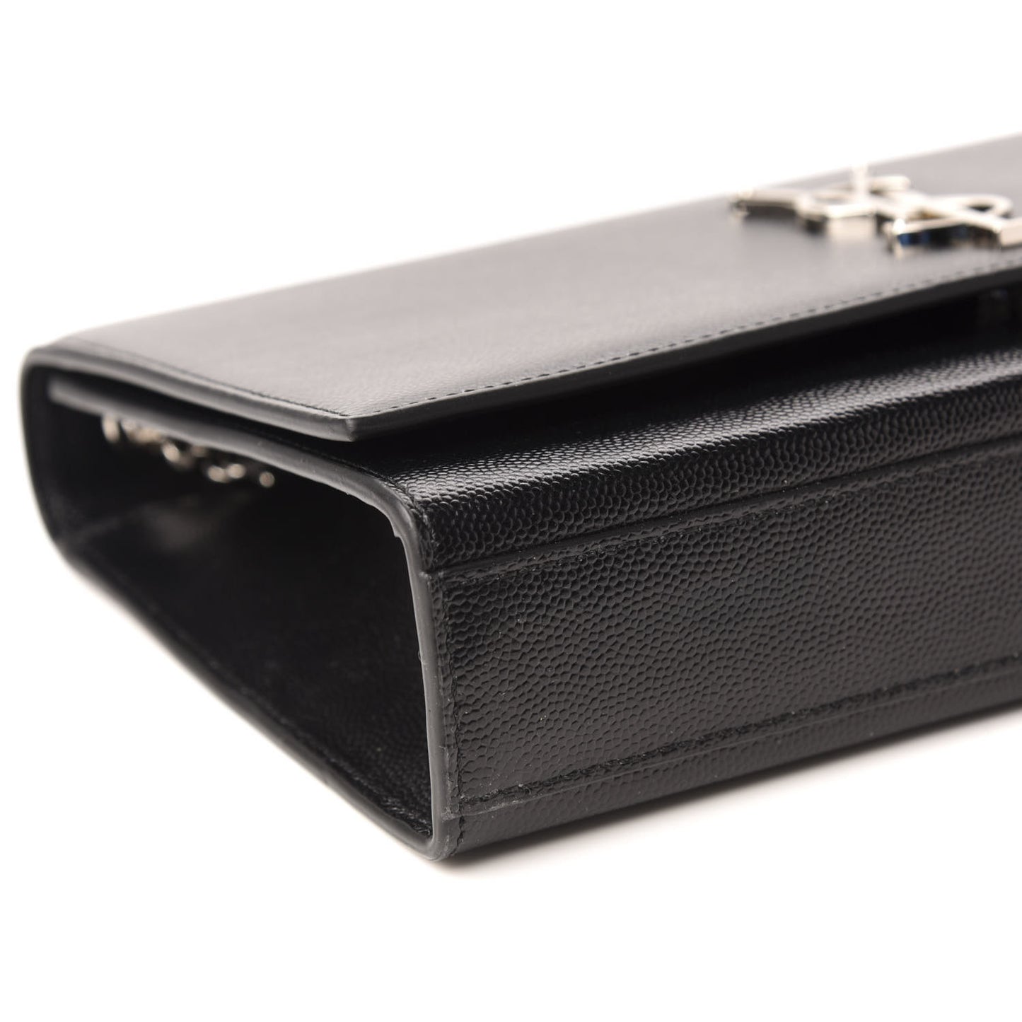 Grain De Poudre Medium Classic Monogram Kate Satchel Black
