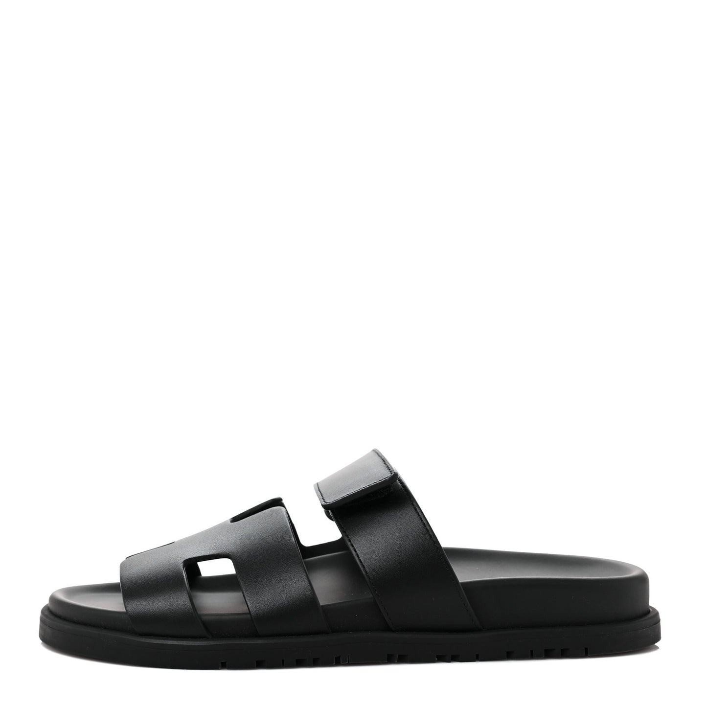Calfskin Womens Chypre Sandals 36.5 Black