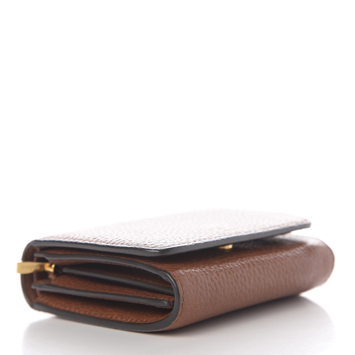 Small Classic Grain Small Continental French Purse Wallet Oak