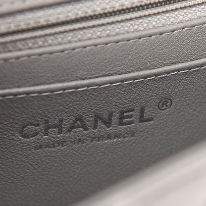 Chanel Lambskin Quilted Mini Rectangular Flap Grey 6 of 9