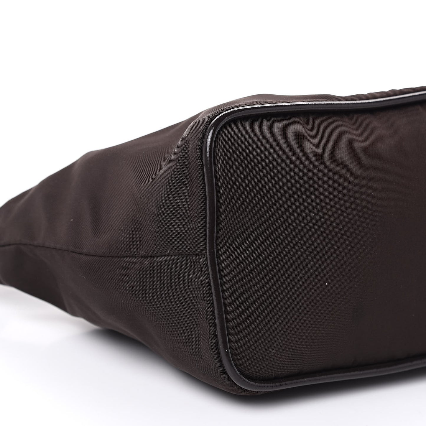 Tessuto Nylon Pochette Bag Ebano