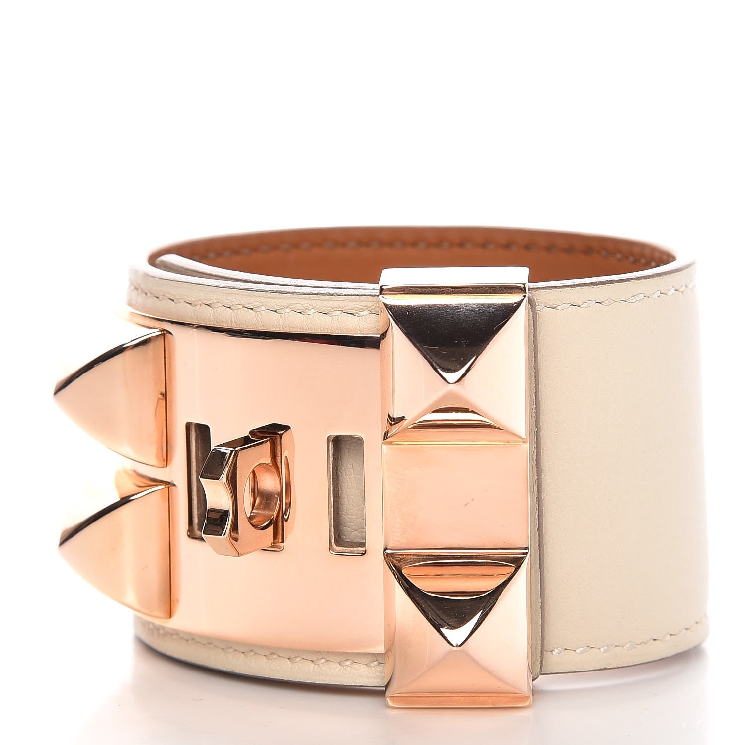 Hermes Swift Collier de Chien CDC Bracelet S Craie 3 of 8