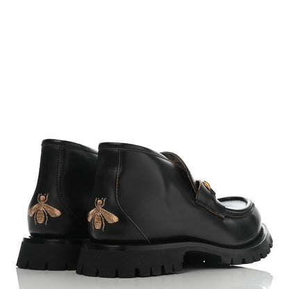 Gucci Cordovan Lux Mens Harald Horsebit Ankle Boots 9 Black 4 of 11