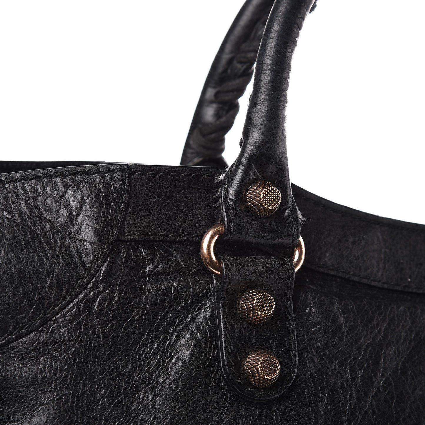 Agneau Giant 12 Rose Gold Hardware City Black
