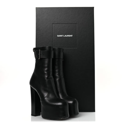 Saint Laurent Calfskin Mina 95 Boots 38 Black 13 of 13