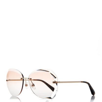 Chanel Metal Spring Round Sunglasses 4220 Gold Brown 1 of 8
