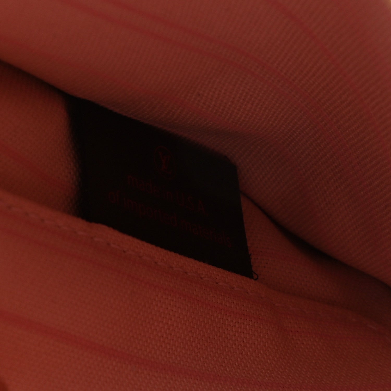 Louis Vuitton Damier Ebene Neverfull MM GM Pochette Rose Ballerine 7 of 8