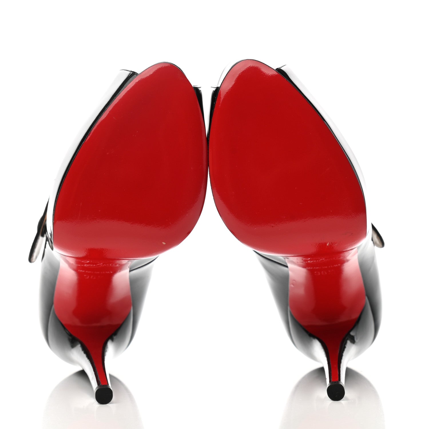 Christian Louboutin Kid Patent Jane Vendome 120 Pumps 36.5 Black 5 of 10