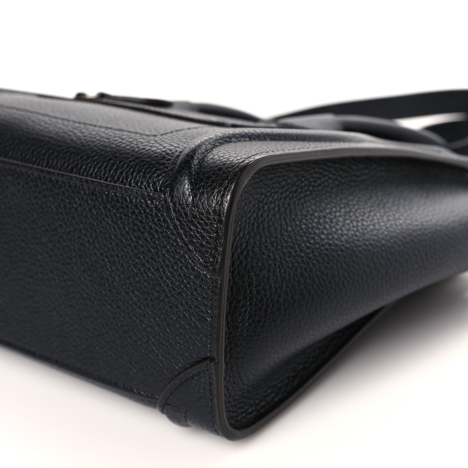 Celine Drummed Calfskin Nano Luggage Black 8 of 8
