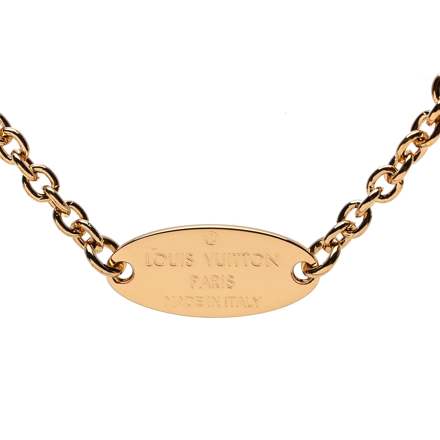 Louis Vuitton Metal Crystal LV Iconic Bracelet Gold 5 of 6