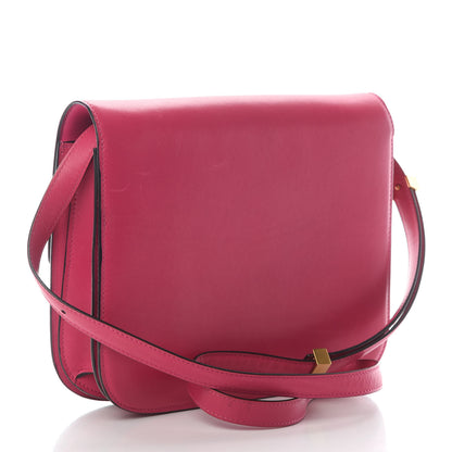 Celine Box Calfskin Medium Classic Box Flap Bag Hibiscus 2 of 9