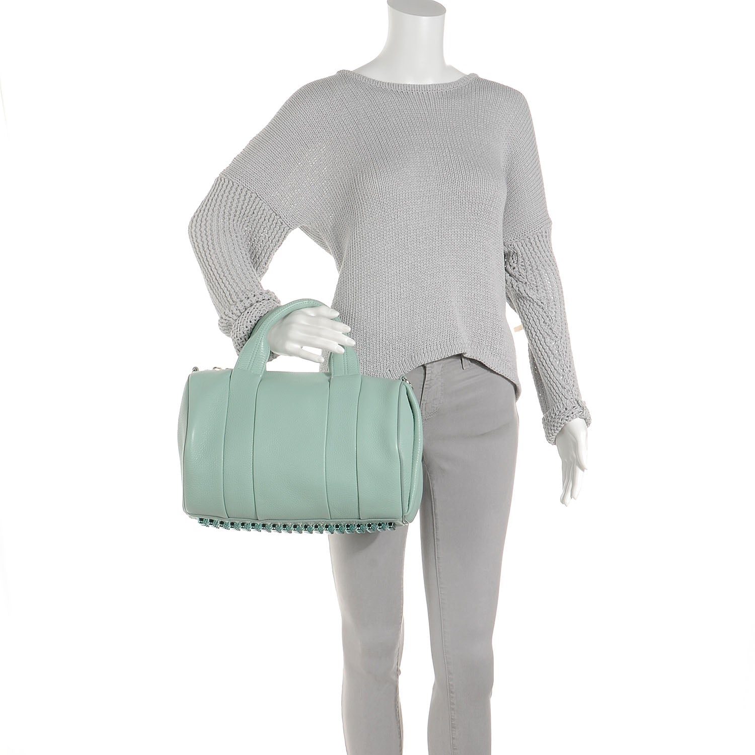 Alexander Wang Pebbled Leather Rocco Peppermint 2 of 6