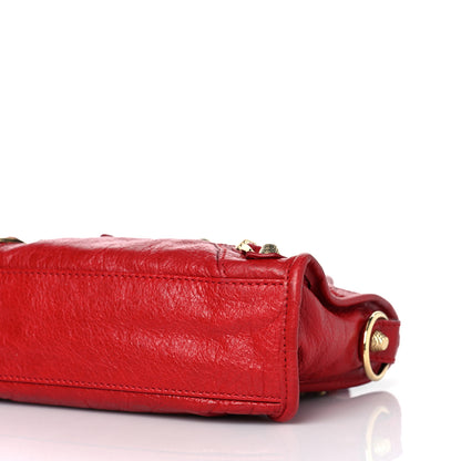 Balenciaga Agneau Giant 12 Gold Hardware Mini City Rouge Lipstick 8 of 12