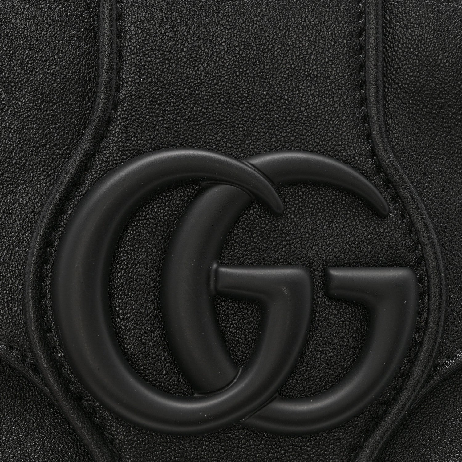 Gucci Goatskin Small GG Monochrome Aphrodite Shoulder Bag Black 12 of 12