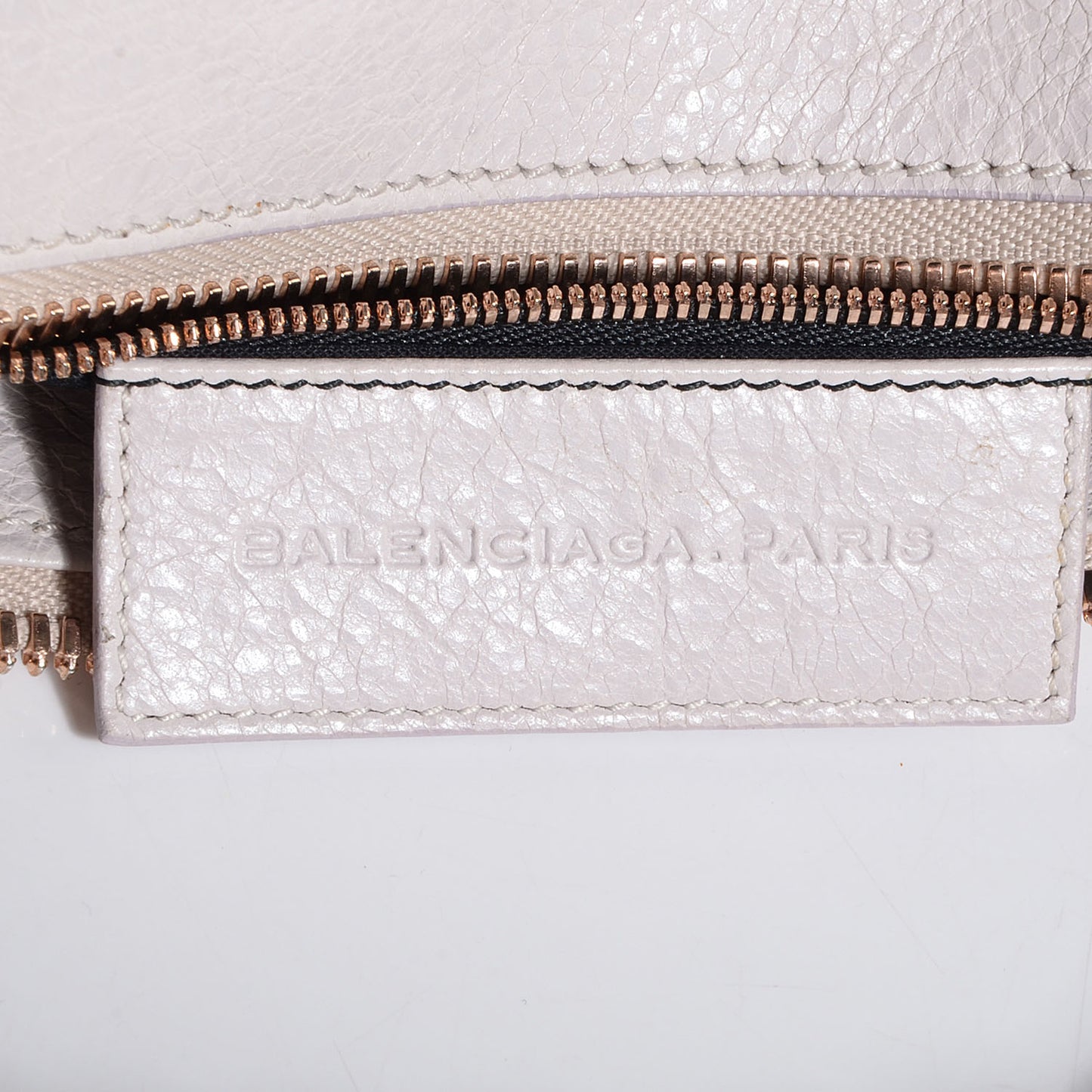 Agneau Giant 21 Rose Gold Hardware Work Nacre