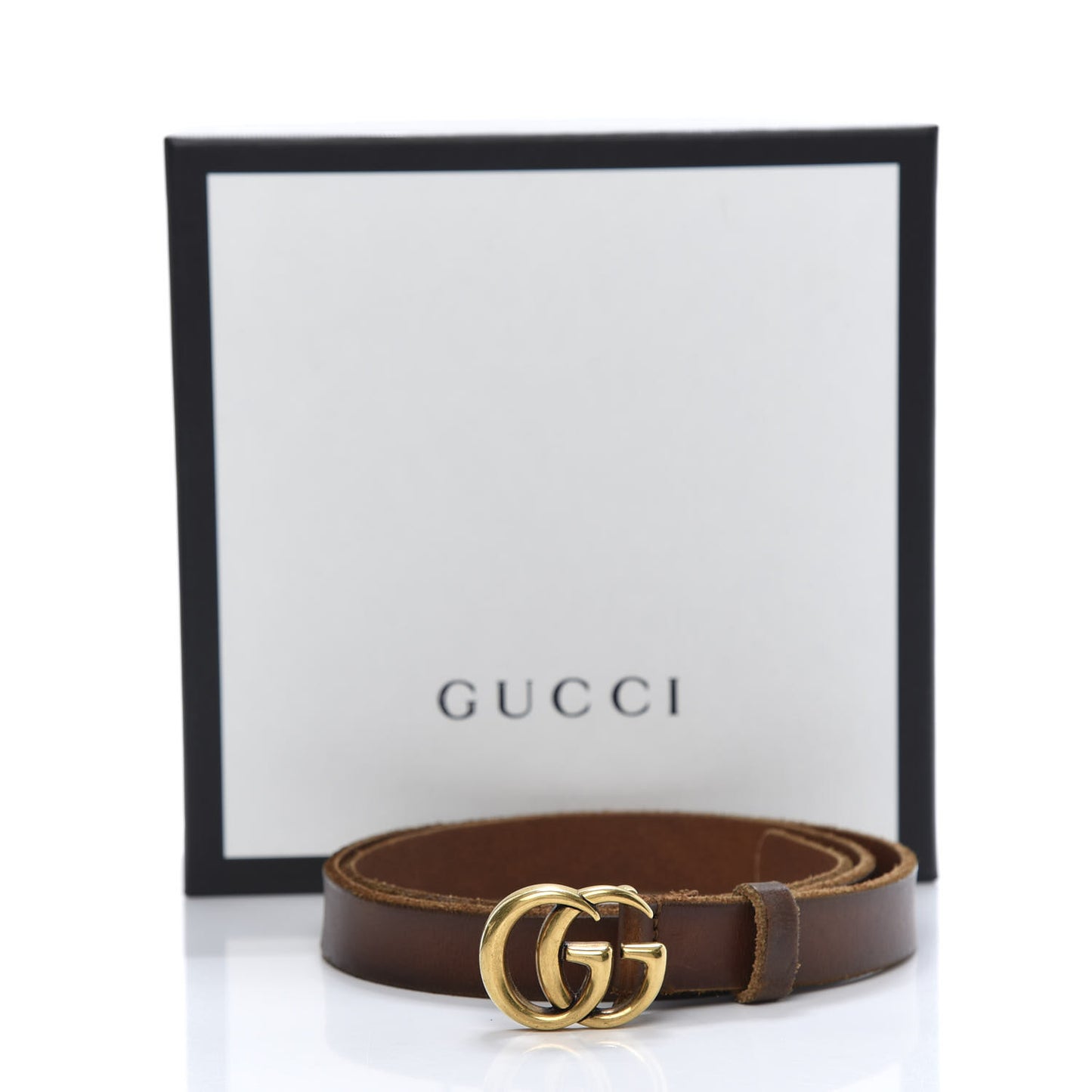 Faded Calfskin Double G 20mm Belt 80 32 Cuir