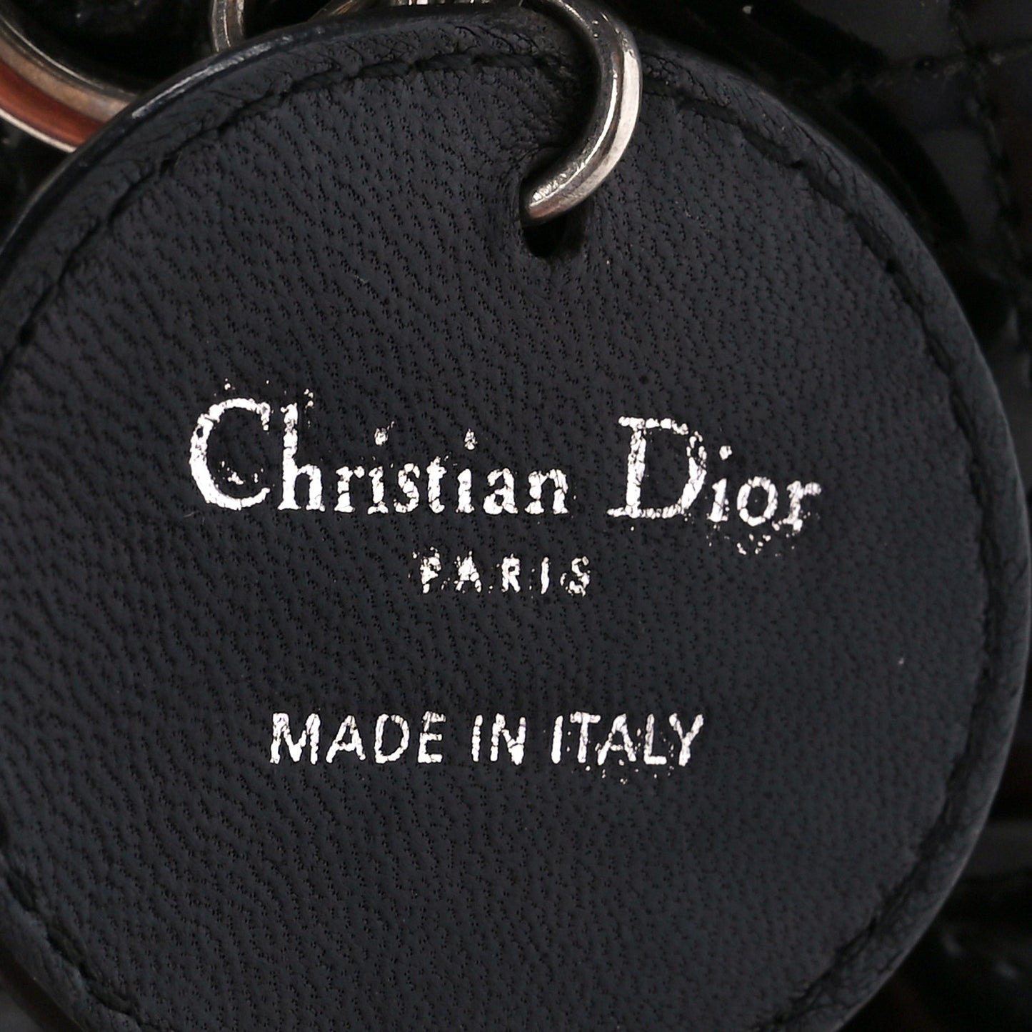 Patent Cannage Medium Lady Dior Black