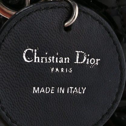 Christian Dior Patent Cannage Medium Lady Dior Black 8 of 11