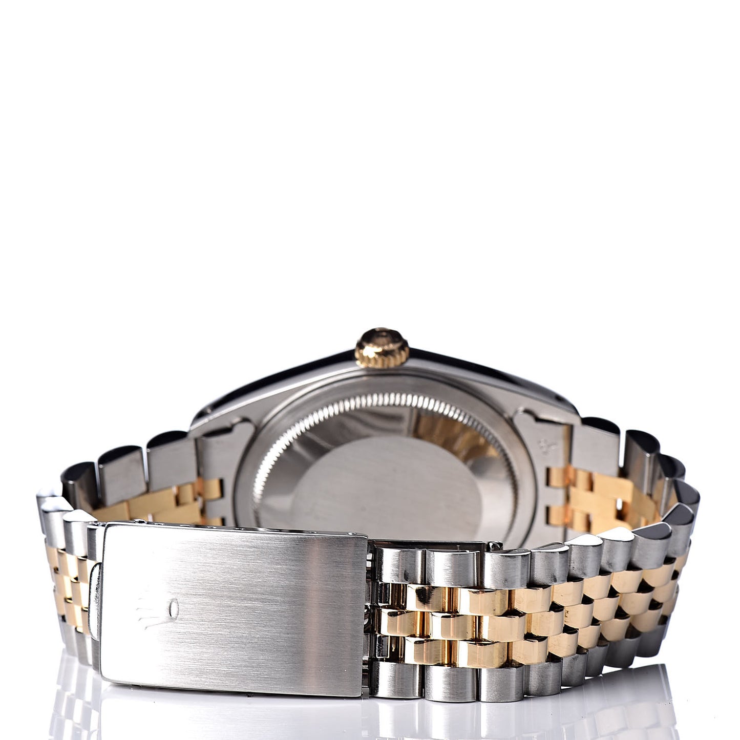 Stainless Steel 18K Yellow Gold 36mm Oyster Perpetual Datejust Watch White Arabic 16233