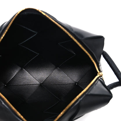 Bottega Veneta Lambskin Maxi Intreccio Small Cassette Camera Bag Black 5 of 9