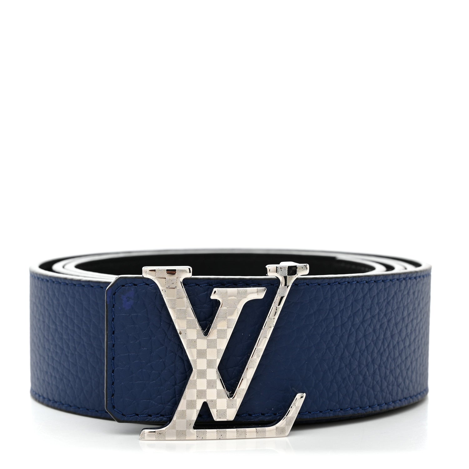 Louis Vuitton Calfskin 40mm Damier LV Reversible Belt 100 40 Black