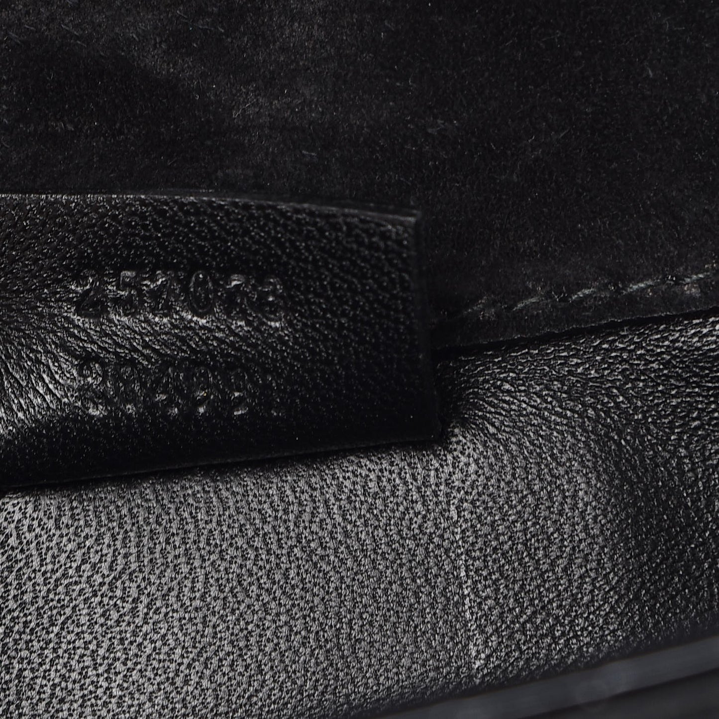 Patent Microguccissima Small Broadway Clutch Black