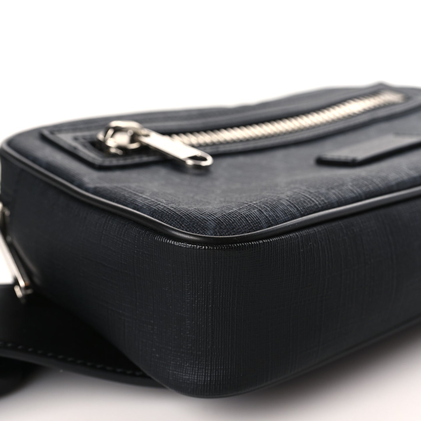 Soft GG Supreme Monogram Web Belt Bag Black Grey
