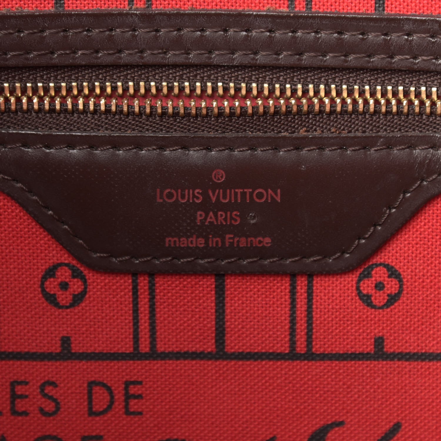 Louis Vuitton Damier Ebene Neverfull MM 6 of 13