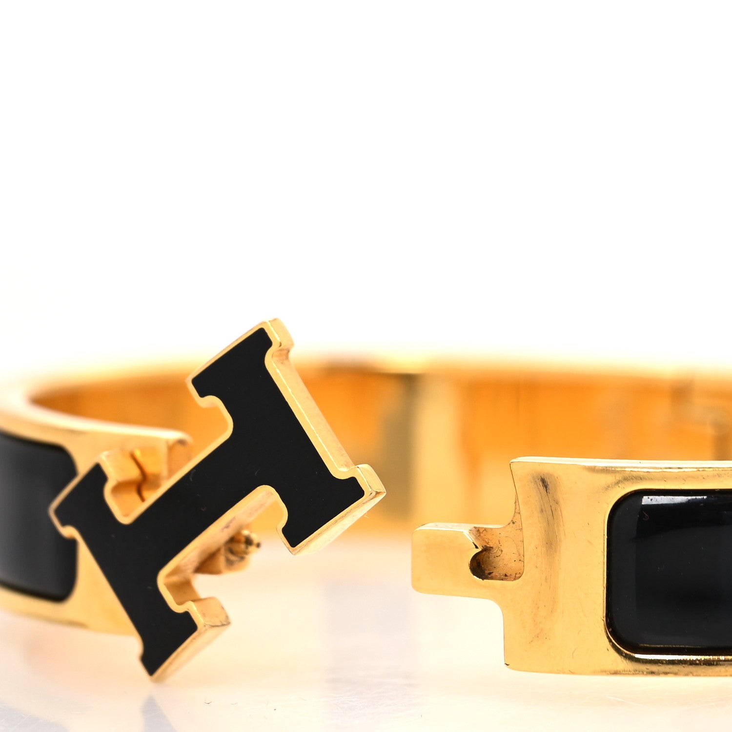 Hermes Enamel Narrow Clic Clac H Bracelet PM Black 5 of 5