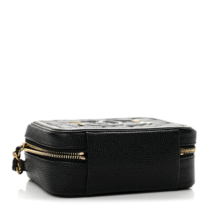 Chanel Caviar Quilted CC Filigree Vanity Clutch With Chain Black 4 of 12