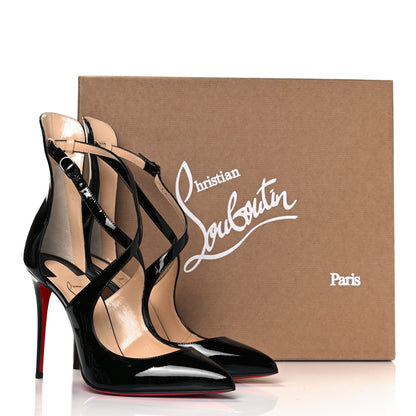 Christian Louboutin Patent Marlenarock 100 Pumps 38.5 Black 8 of 8