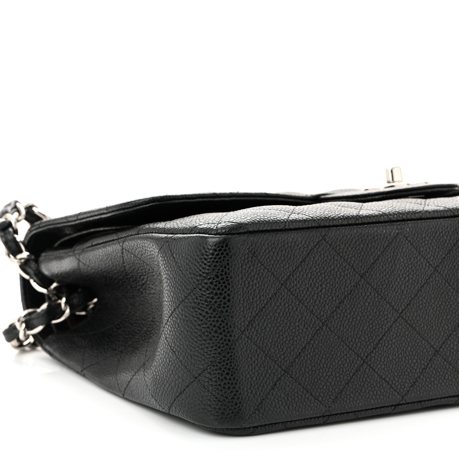 Chanel Caviar Quilted Jumbo Double Flap Black 9 of 10