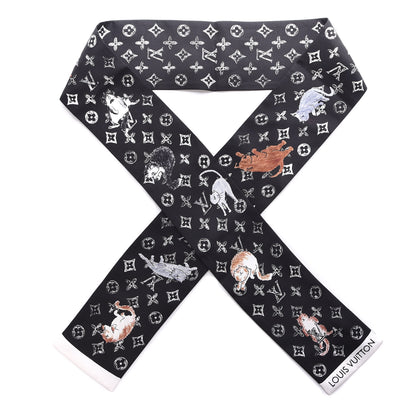 Louis Vuitton Silk Catogram Classic Bandeau Black 1 of 4