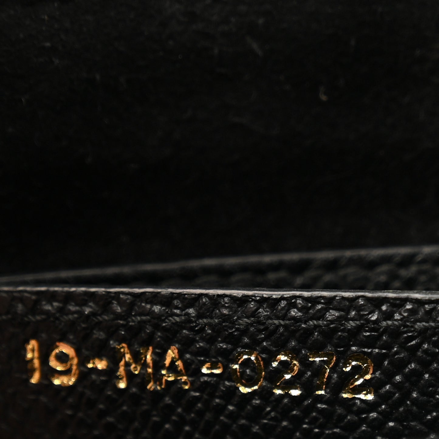 Grained Calfskin Saddle Bag Black