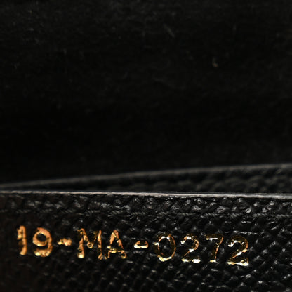 Christian Dior Grained Calfskin Saddle Bag Black 7 of 12