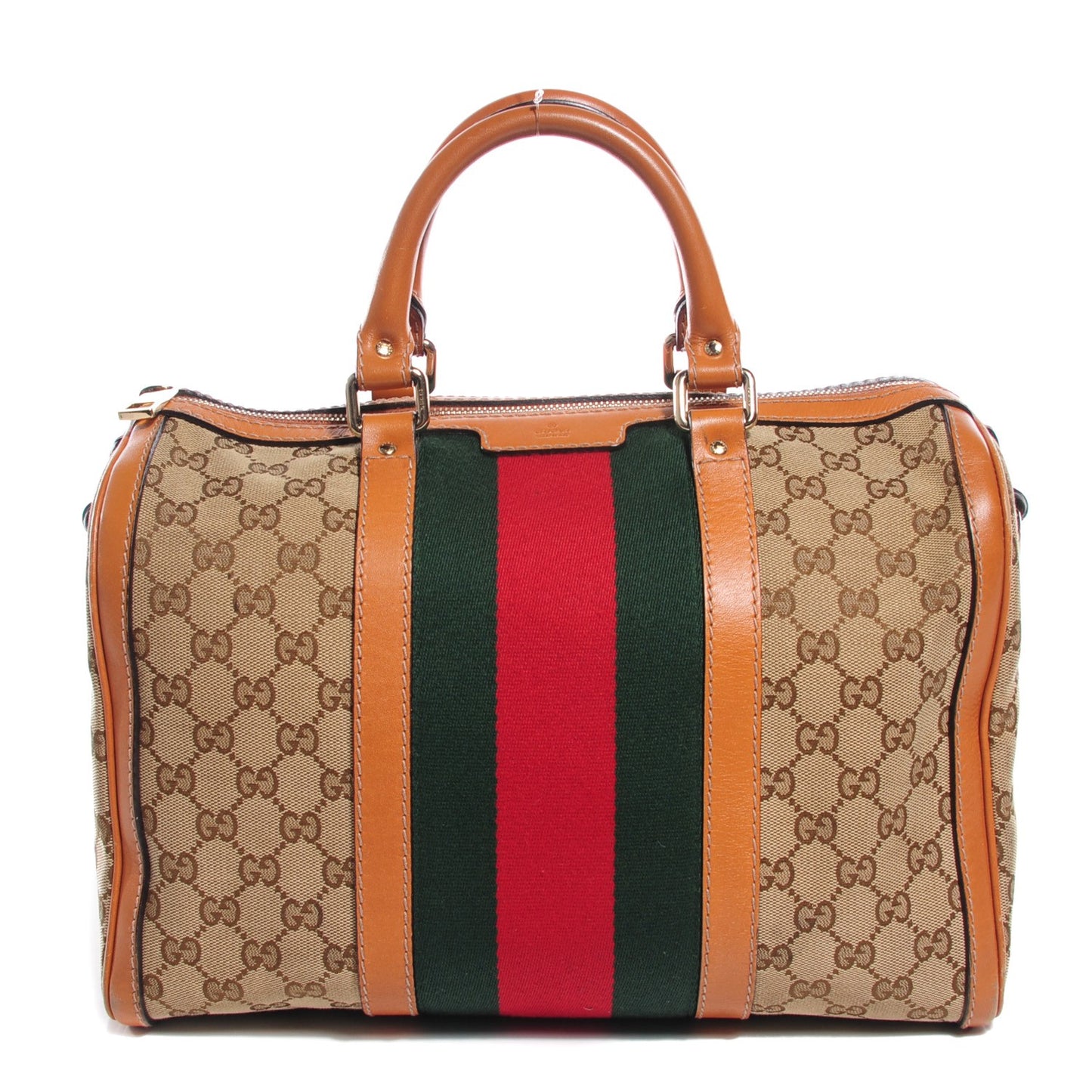 Monogram Vintage Web Medium Boston Tobacco